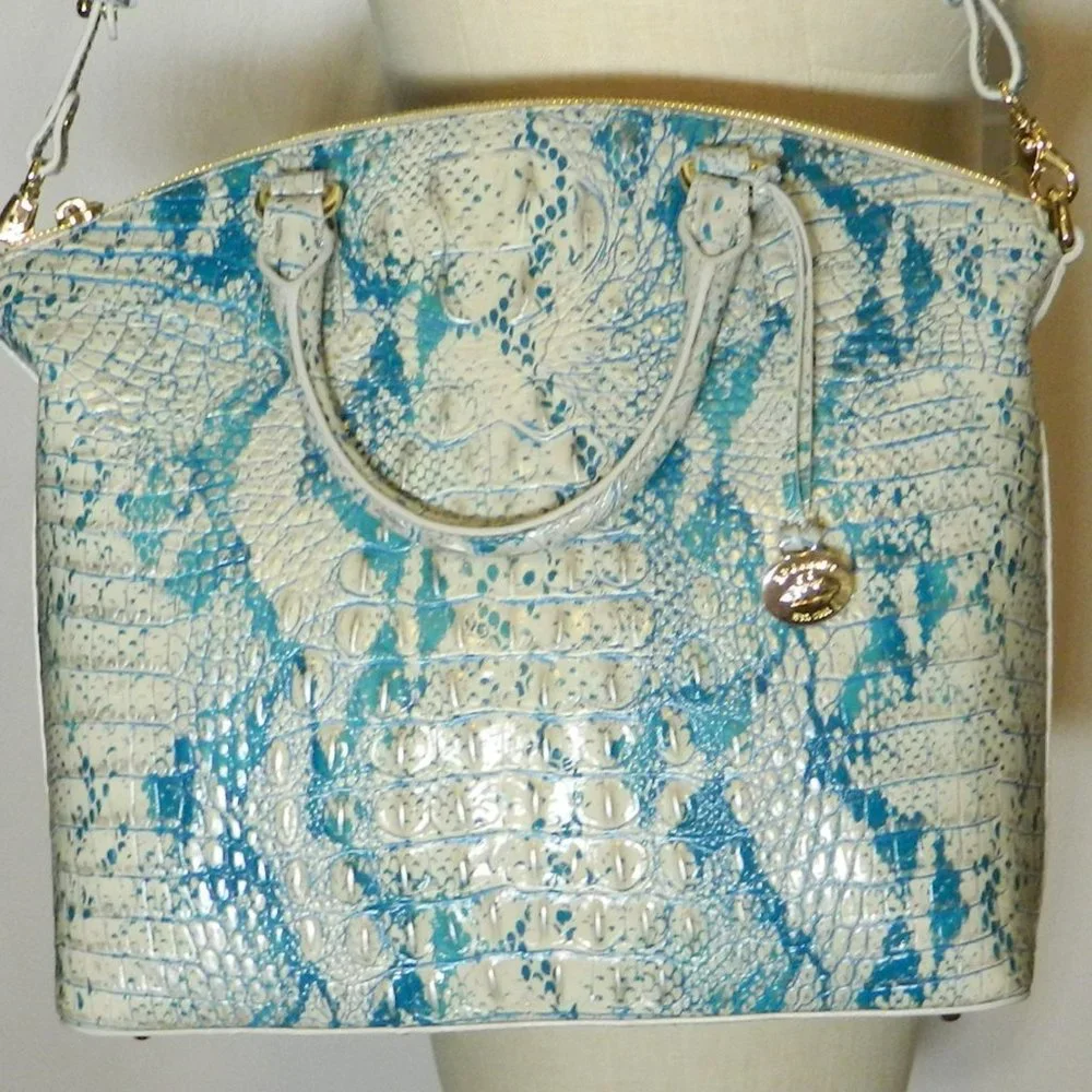 Brahmin $345 Large Duxbury Satchel Mesmerized Melbourne NWT!